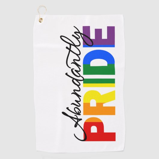 Overvloedig Trots om Gay Golf Handdoek te zijn (Voorkant)