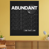 Overvloedige Bevestiging Typografie Canvas Afdruk (Insitu (Woonkamer))