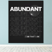 Overvloedige Bevestiging Typografie Canvas Afdruk (Insitu (Houten vloer))