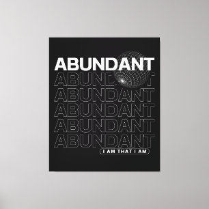 Overvloedige Bevestiging Typografie Canvas Afdruk