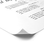 Overvloedige Blad Business Services of Prijsaandui Poster (Hoek)