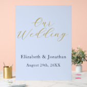 Overvloedige blauwe bruiloft acryl bord (Huwelijk)