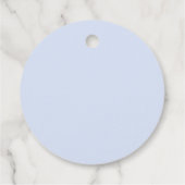 Overvloedige blauwe bruiloft bedankjes labels (Achterkant)