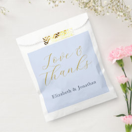 Overvloedige blauwe bruiloft bedankzakje