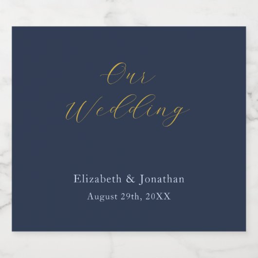 Overvloedige blauwe bruiloft bier etiket (Enkel label)