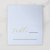 Overvloedige blauwe bruiloft plaatskaartje (Buitenkant ongevouwen)