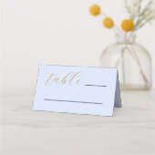 Overvloedige blauwe bruiloft plaatskaartje (Voorkant)