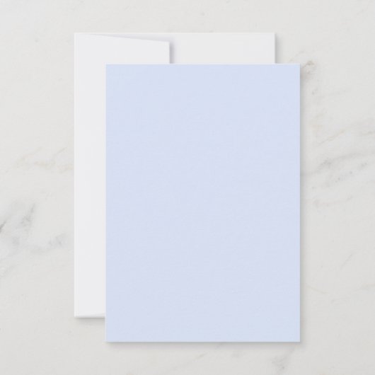 Overvloedige blauwe bruiloft RSVP kaartje (Achterkant)