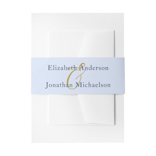 Overvloedige blauwe bruiloft uitnodigingen wikkel (Voorkant Voorbeeld)