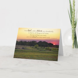 Overvloedige Blessings aanmoedigingskaart Kaart