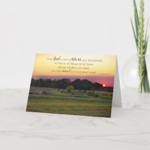 Overvloedige Blessings-bemoedigingskaart Kaart