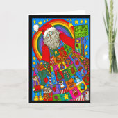 Overvloedige "Blessings Santa Kaart" Kaart (Voorkant)