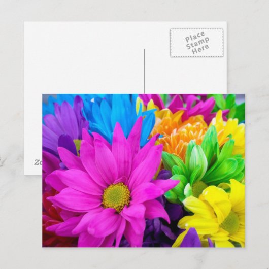 Overvloedige bloemen briefkaart (Voorkant / Achterkant)