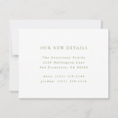 Overvloedige Boeket Verhuisbericht Save The Date (Achterkant)