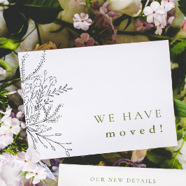 Overvloedige Boeket Verhuisbericht Save The Date
