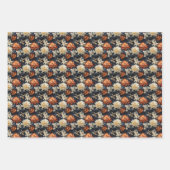 Overvloedige boho bloemen terracotta koper verbran inpakpapier vel (Voorkant 3)