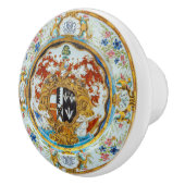 Overvloedige Britse emaille schilderij kast lade Keramische Knop (Rechts)