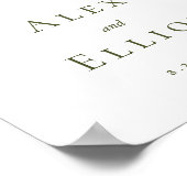 Overvloedige Bruiloftsboeket Poster (Hoek)