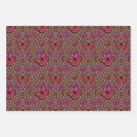 Overvloedige Butterflies Inpakpapier Vel (Voorkant)