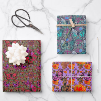 Overvloedige Butterflies Inpakpapier Vel