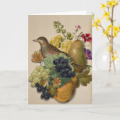 Overvloedige en Kleurrijke Fruit Vouwkaart Kaart (Gele Bloem)