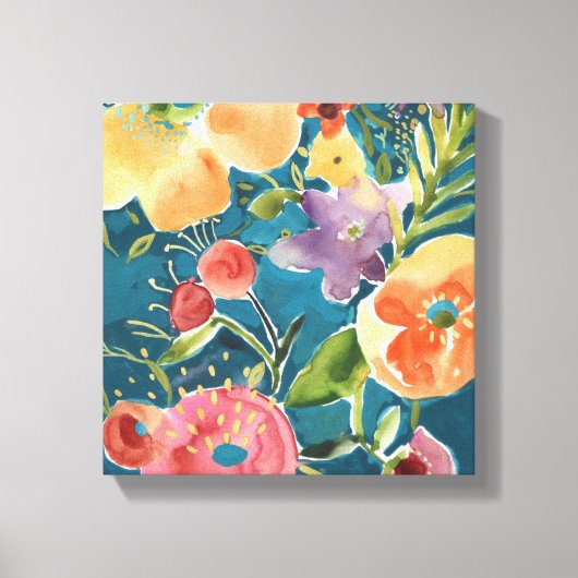 Overvloedige Florals I Canvas Afdruk (Voorkant)