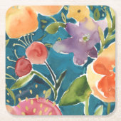 Overvloedige Florals I Kartonnen Onderzetters (Voorkant)