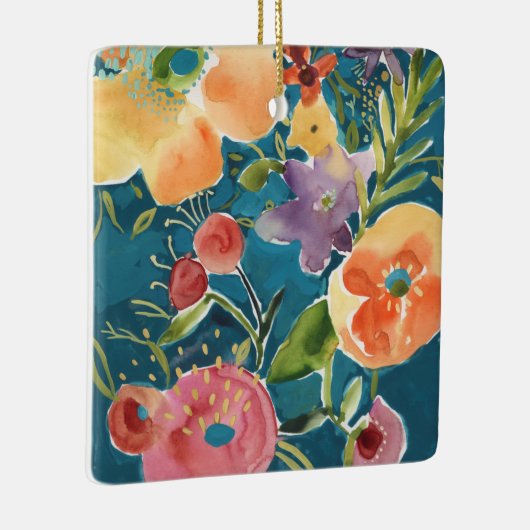 Overvloedige Florals I Keramisch Ornament (Rechts)