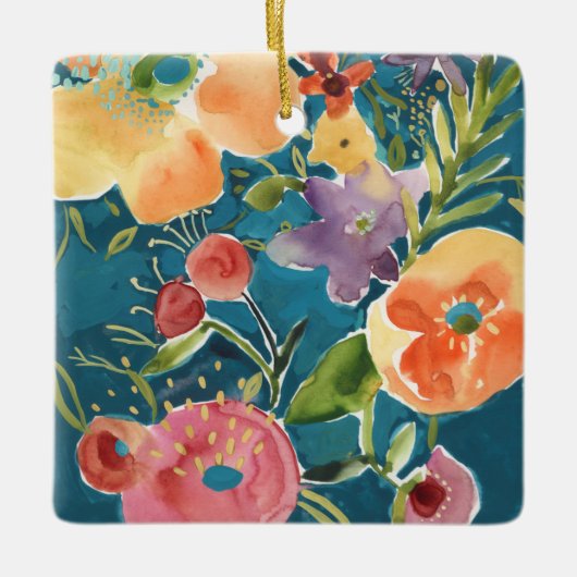 Overvloedige Florals I Keramisch Ornament (Voorkant)