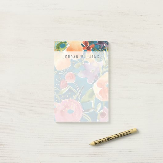 Overvloedige Florals I Post-it® Notes (Op bureau)