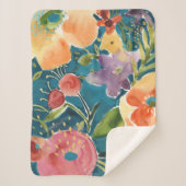 Overvloedige Florals I Sherpa Deken (Voorkant)