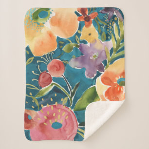 Overvloedige Florals I Sherpa Deken
