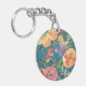 Overvloedige Florals I Sleutelhanger (Voorkant Links)