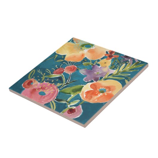 Overvloedige Florals I Tegeltje (Zijkant)