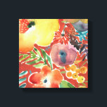 Overvloedige Florals III Canvas Afdruk<br><div class="desc">Overvloedige Florals III van Chariklia Zarris. Diepe tinten van rood,  oranje en meer worden gebruikt om een prachtige bos bloemen en groen te creëer.| 144505FN</div>