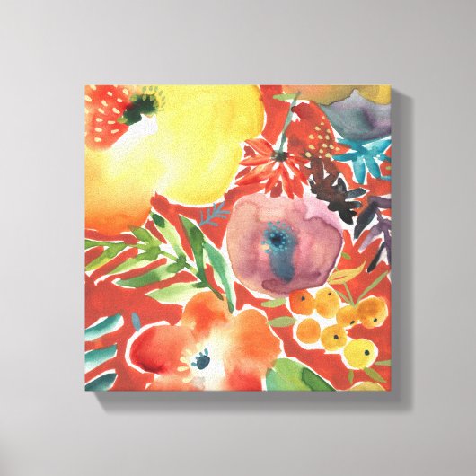 Overvloedige Florals III Canvas Afdruk (Voorkant)