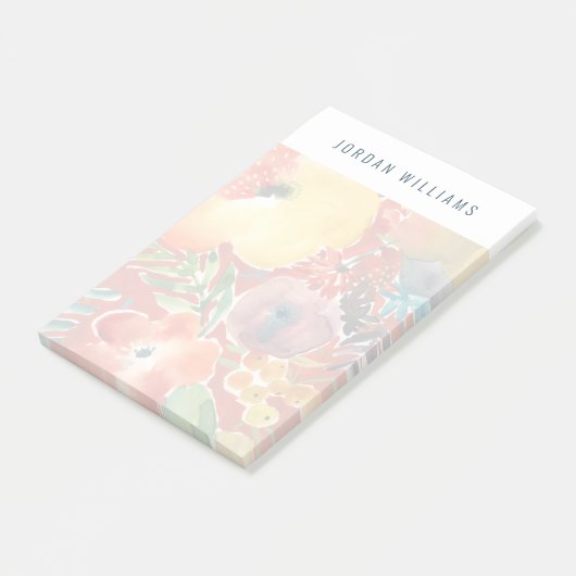 Overvloedige Florals III Post-it® Notes (Schuin)