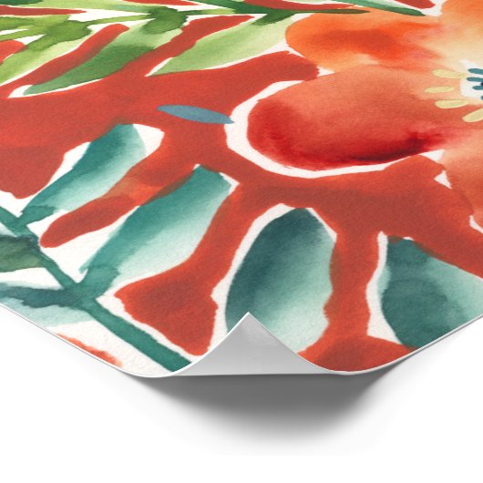 Overvloedige Florals III Poster (Hoek)