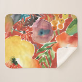 Overvloedige Florals III Sherpa Deken (Voorkant (horizontaal))