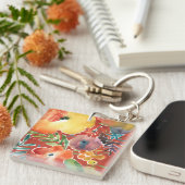 Overvloedige Florals III Sleutelhanger (Voorkant Rechts)