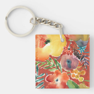 Overvloedige Florals III Sleutelhanger