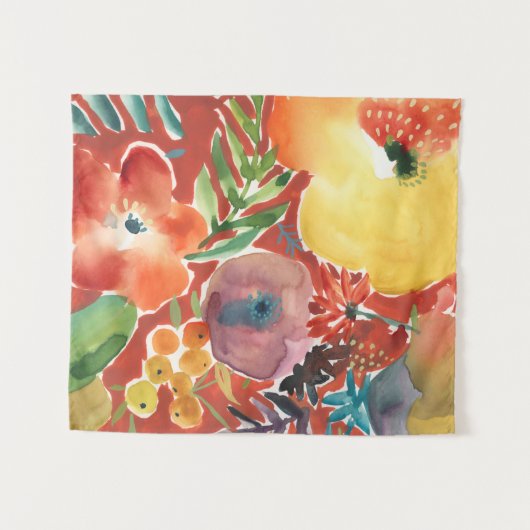 Overvloedige Florals III Wandkleed (Voorkant (horizontaal))