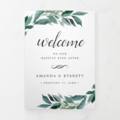 Overvloedige Foliage Weddenschap Welkomstbrief rei Drieluik Programma (Cover)