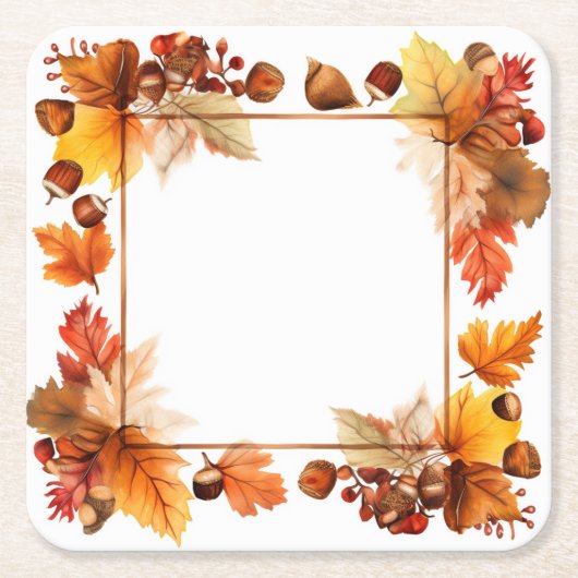 Overvloedige gelukzaligheid: kransoogst kartonnen onderzetters (Voorkant)