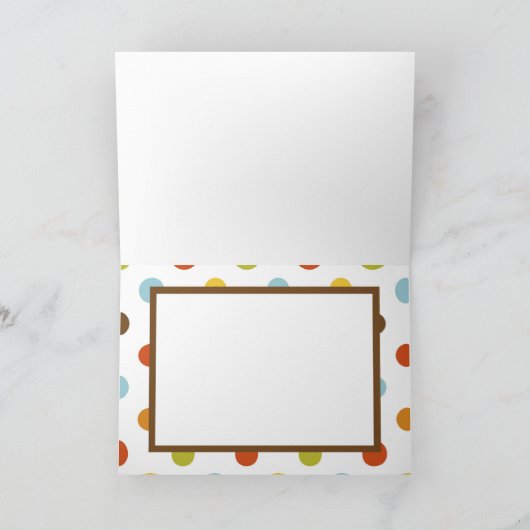 OVERVLOEDIGE Gevouwen Schrift Thanksgiving Kaart-B Feestdagen Kaart (Binnen)