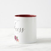 Overvloedige Goodness rode florale bloeding Mok (Midden)