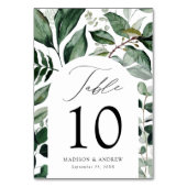 Overvloedige Greenery Arch Personalized Wedding Kaart (Voorkant)