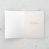 Overvloedige herfst bloemrijke Gezegende Dankbare  Kaart (Binnen)