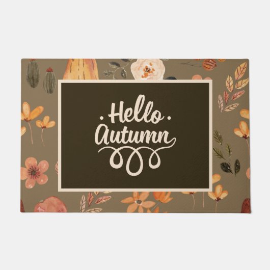 Overvloedige herfst Oogst Thanksgiving Seizoen Deurmat (Voorkant)