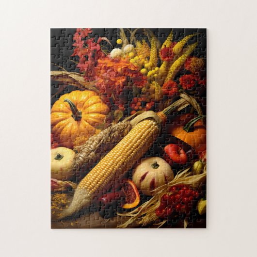 Overvloedige Herfst oogstpuzzel Legpuzzel (Verticaal)